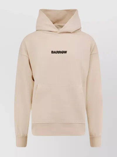 BARROW HOODED COTTON SWEATSHIRT BACK PRINT
