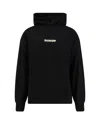 Barrow Kangaroo Pocket Cotton Sweatshirt In Black