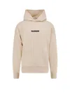 Barrow Hooded Cotton Sweatshirt Back Print In Multi