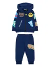Barrow Hooded Graphic Tracksuit In Blue
