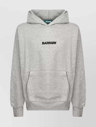BARROW HOODED KNITWEAR WITH BACK GRAPHIC PRINT