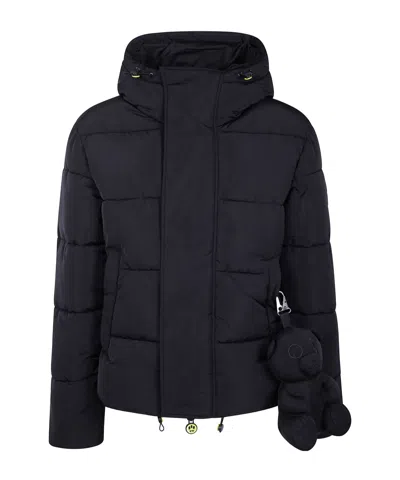 Barrow Hooded Logo Patch Jacket In Black