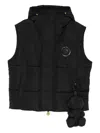 Barrow Hooded Padded Gilet In Black