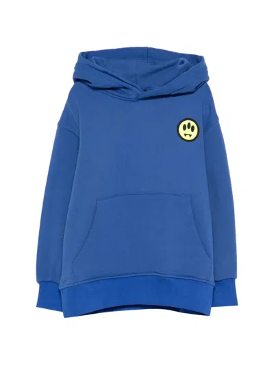 Barrow Kids' Hooded Pocket Sweatshirt In Blue