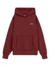 Barrow Hooded Pocket Sweatshirt In Red