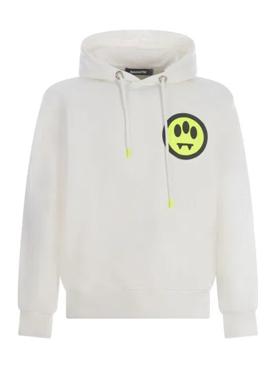 Barrow Man Sweatshirt Ivory Size M Cotton In White
