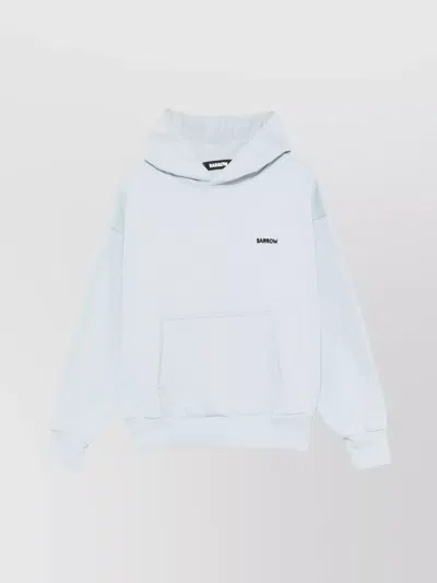 Barrow Hooded Sweatshirt With Graphic Back Design In White