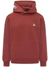 Barrow Knitwear Hoodie With Kangaroo Pocket In Red