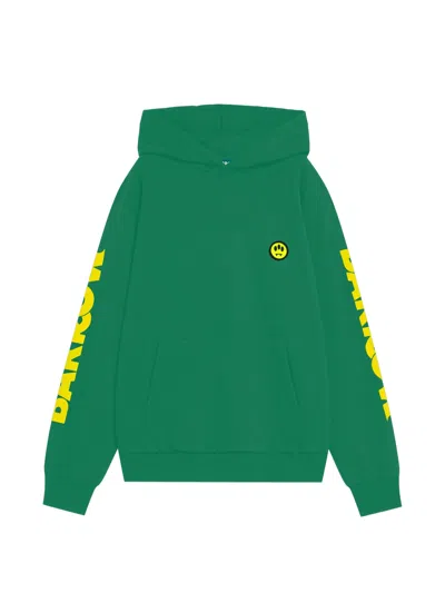 Barrow Logo Hoodie In Green