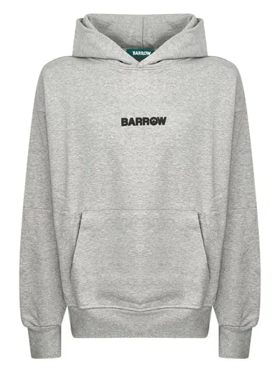 BARROW "HOODIE" UNISEX,F5BWUAHS047 107 LIGHT GREY MELANGE