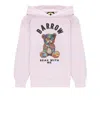 Barrow Pink Sweatshirt For Kids With Bear Print In Pink Lavander