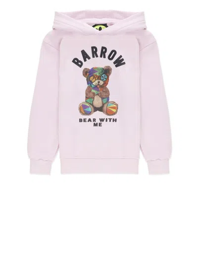 Barrow Kids' Hoodie With Logo In Purple