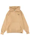 Barrow Oversized Hooded Sweatshirt Front Pocket In Brown