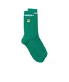Barrow Intarsia-logo Socks In Green
