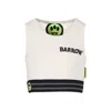 Barrow Ivory Crop Top For Girl With Smiley In Multicolor