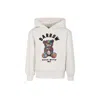 Barrow Ivory Sweatshirt For Kids With Bear Print In Crema