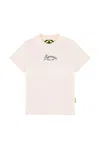 Barrow Ivory T-shirt For Kids With Black Logo In White