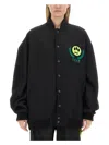 Barrow Embroidered Logo Bomber Jacket In Black