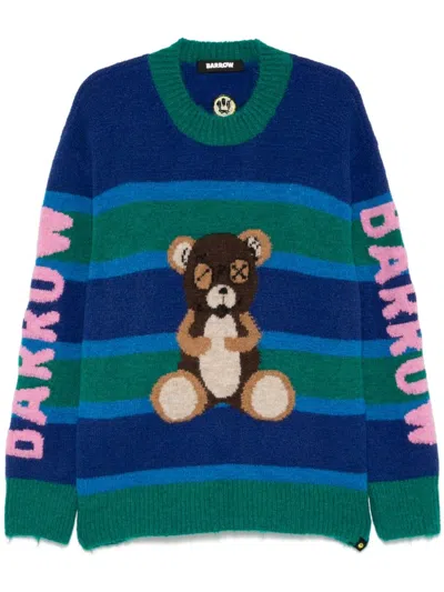 Barrow Jacquard Sweater In Blue