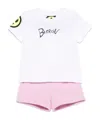 Barrow Jersey T-shirt And Shorts Set In White