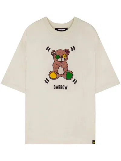 Barrow Jersey T-shirt Clothing In Beige