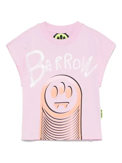 Barrow Kids' Jersey T-shirt In Pink
