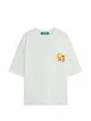 Barrow Bear Print With Back Stitched Trim T-shirt In White