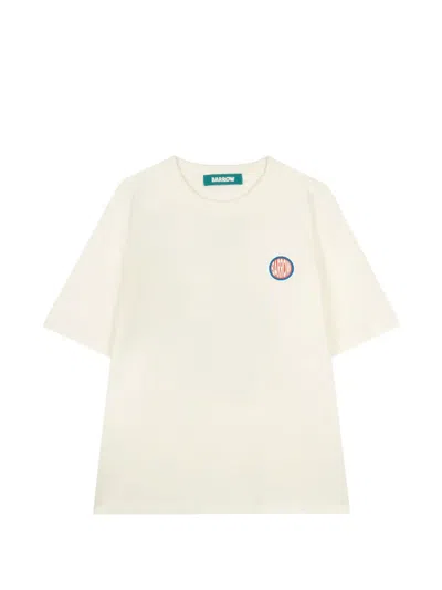 Barrow Jewel Edition Cotton T-shirt In White
