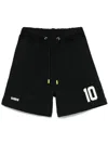 Barrow Joggingshorts Mit Nummern-print In Schwarz
