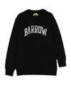 Barrow Kids Logo Printed Crewneck Sweatshirt In Black