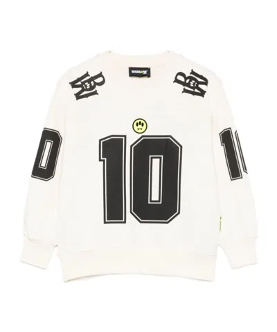 Barrow Kids Number Graphic Sweater In White