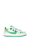 Barrow Leather Lace-up Sneakers In White