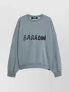 Barrow Knit Crew Neck Sweatshirt In Gray