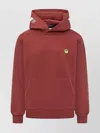 Barrow Knitwear Hoodie With Kangaroo Pocket In Red