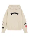 Barrow Layered Graphic Hoodie In White