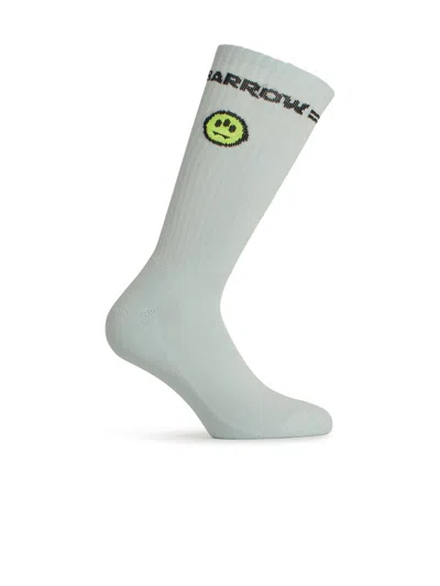 Barrow Light Blue Cotton Blend Socks In Azzurro