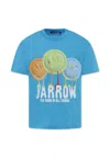 Barrow Light Blue T-shirt For Kids With Smiley In Blue