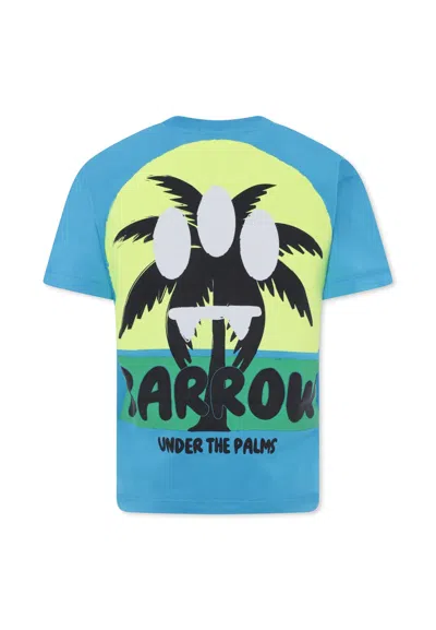 Barrow Light Blue T-shirt For Kids With Smiley