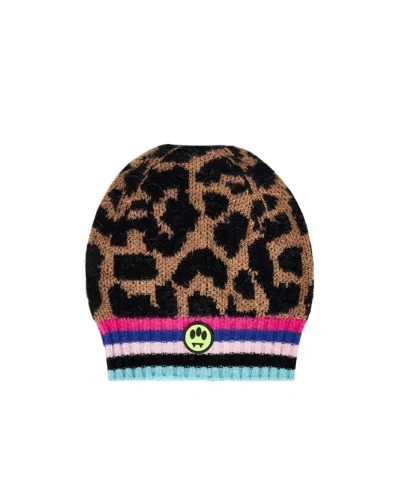 Barrow Logo-apliqu� Patterned Beanie In Black