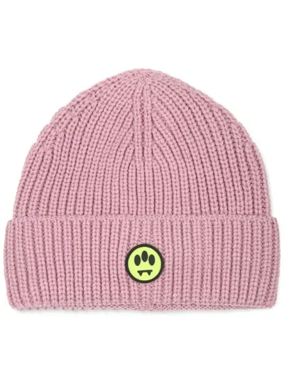 Barrow Kids' Logo-appliqué Beanie In Pink