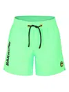 Barrow Green Swim Shorts For Boy With Smiley In 绿色