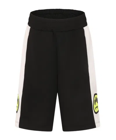 Barrow Logo-appliqué Track Shorts In Black