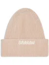 Barrow Logo Beanie Hat In Neutrals