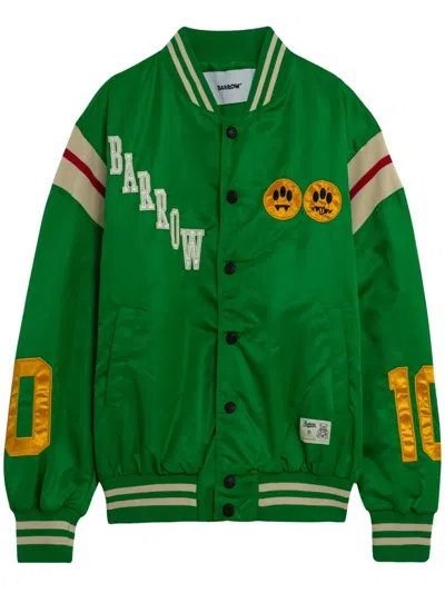 Barrow Logo Bomber Jacket In Green