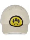 Barrow Beige Graffiti Effect Baseball Cap In White