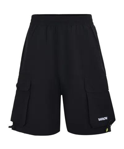 Barrow Logo Cargo Shorts In Black