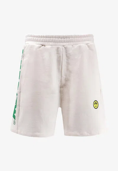 Barrow Logo Casual Shorts In White
