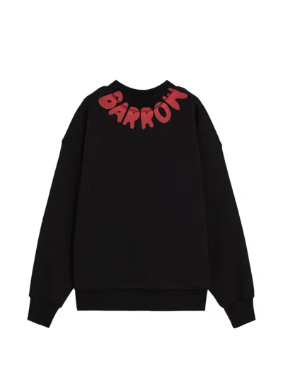 Barrow Logo Crew-neck Sweatshirt In Black