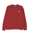Barrow Unisex Crew Neck Long Sleeve Sweatshirt In Red