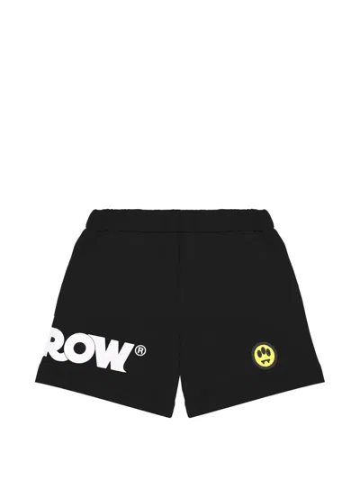 Barrow Babies' Logo-detail Drawstring Shorts In Black